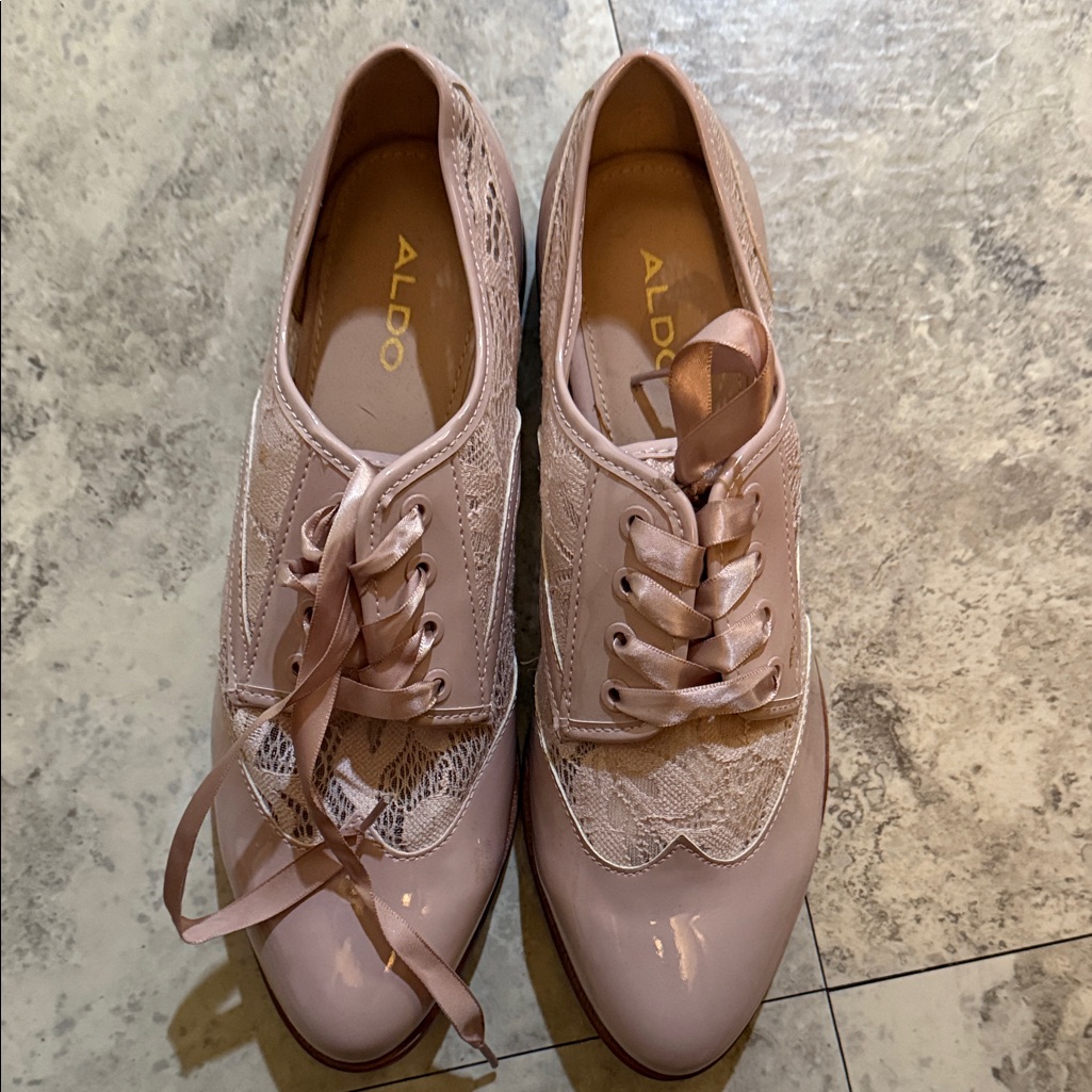 Aldo Women's Blush Lace-Up Flats
